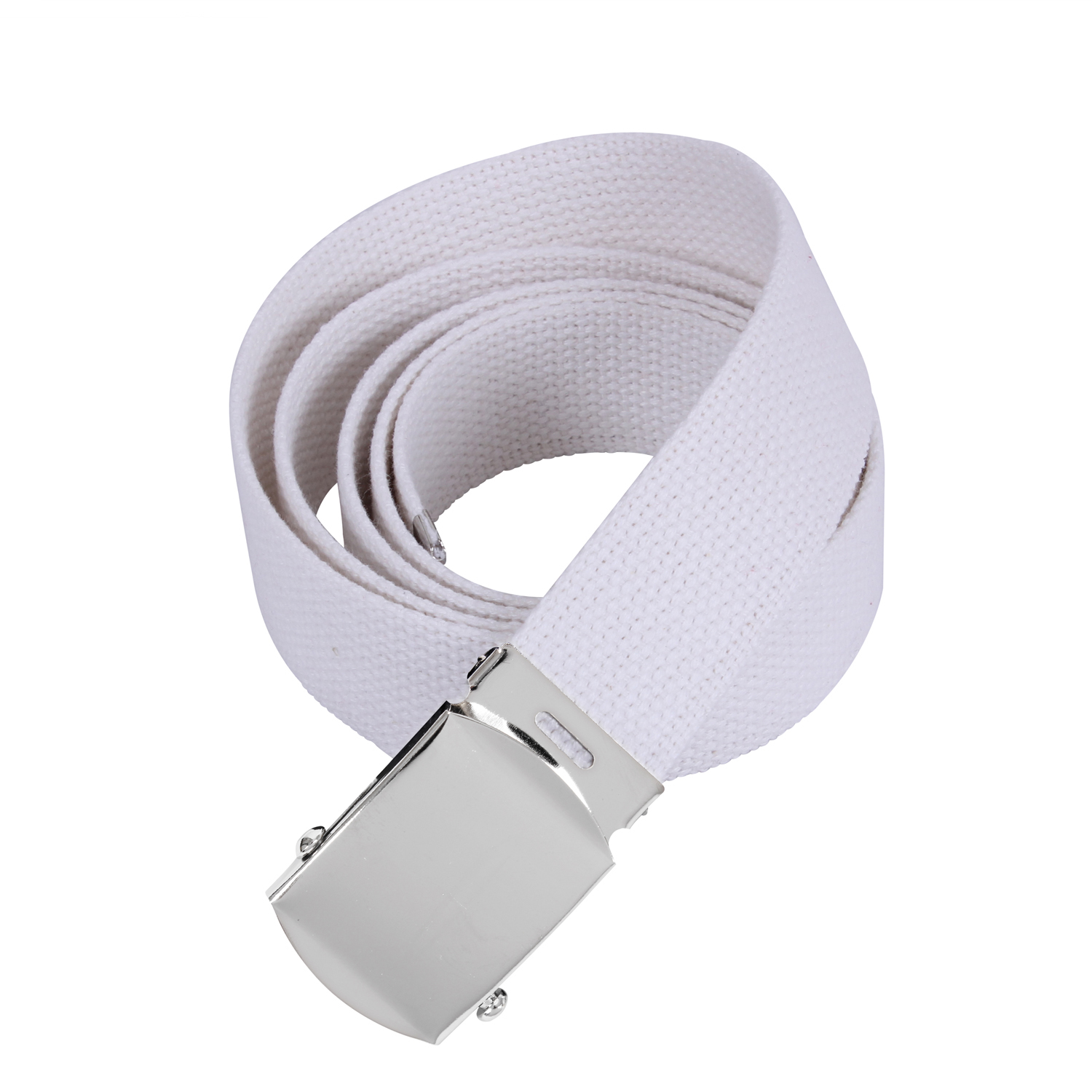 Rothco Rothco Web Belts - 54 Inches Long, Chrome, White
