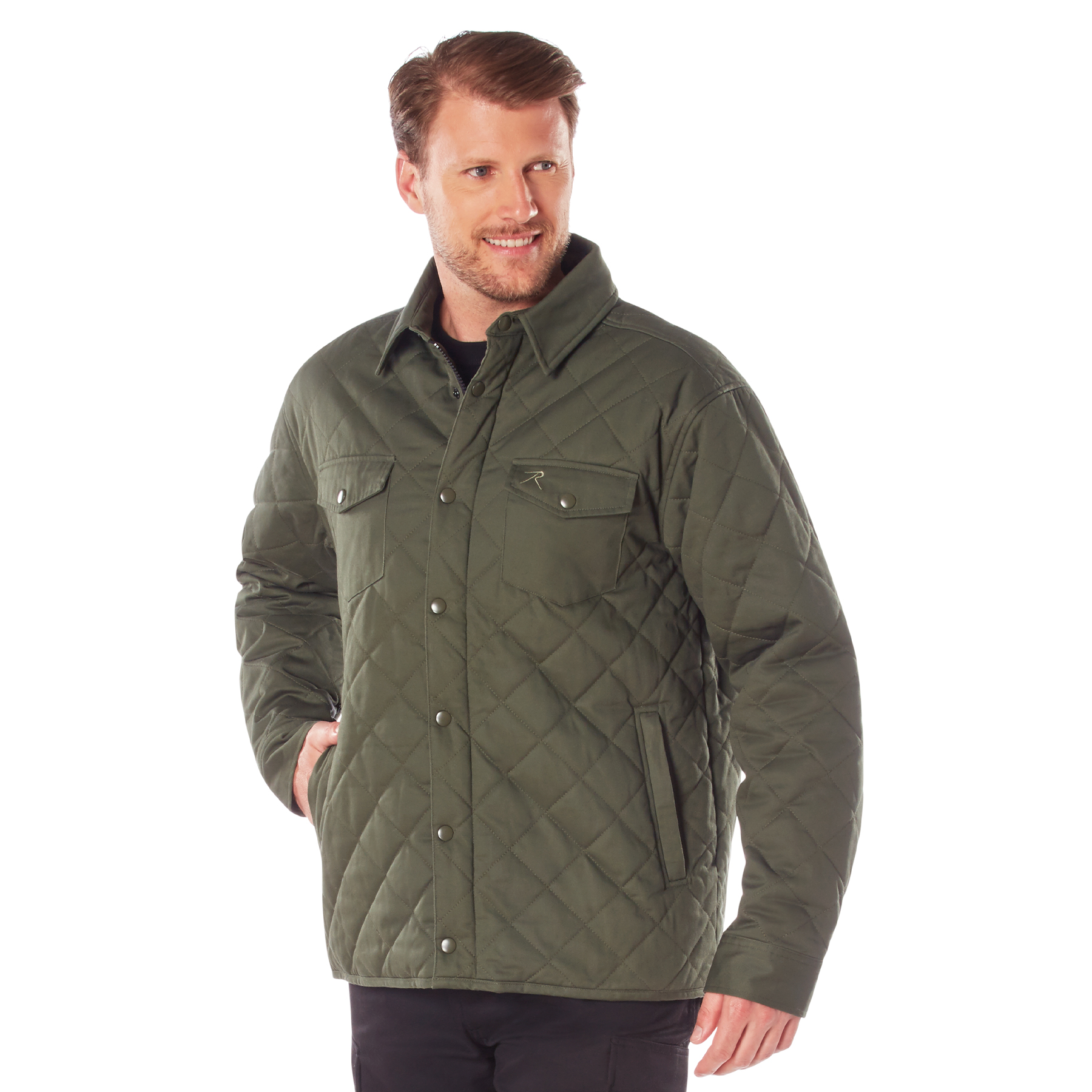 Rothco Rothco Diamond Quilted Cotton Jacket - Olive Drab, 3X-Large