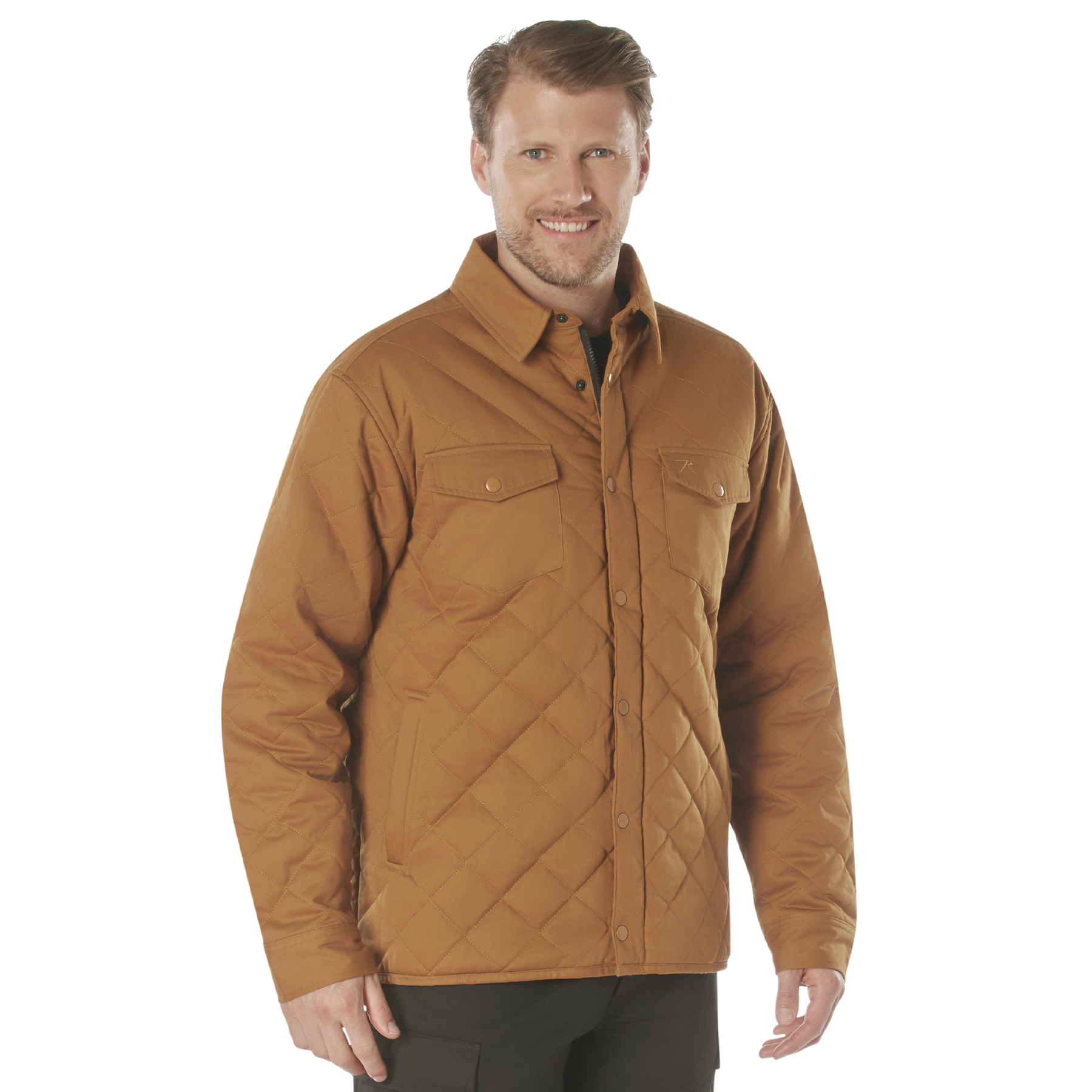 Rothco Rothco Diamond Quilted Cotton Jacket - Work Brown, 2X-Large
