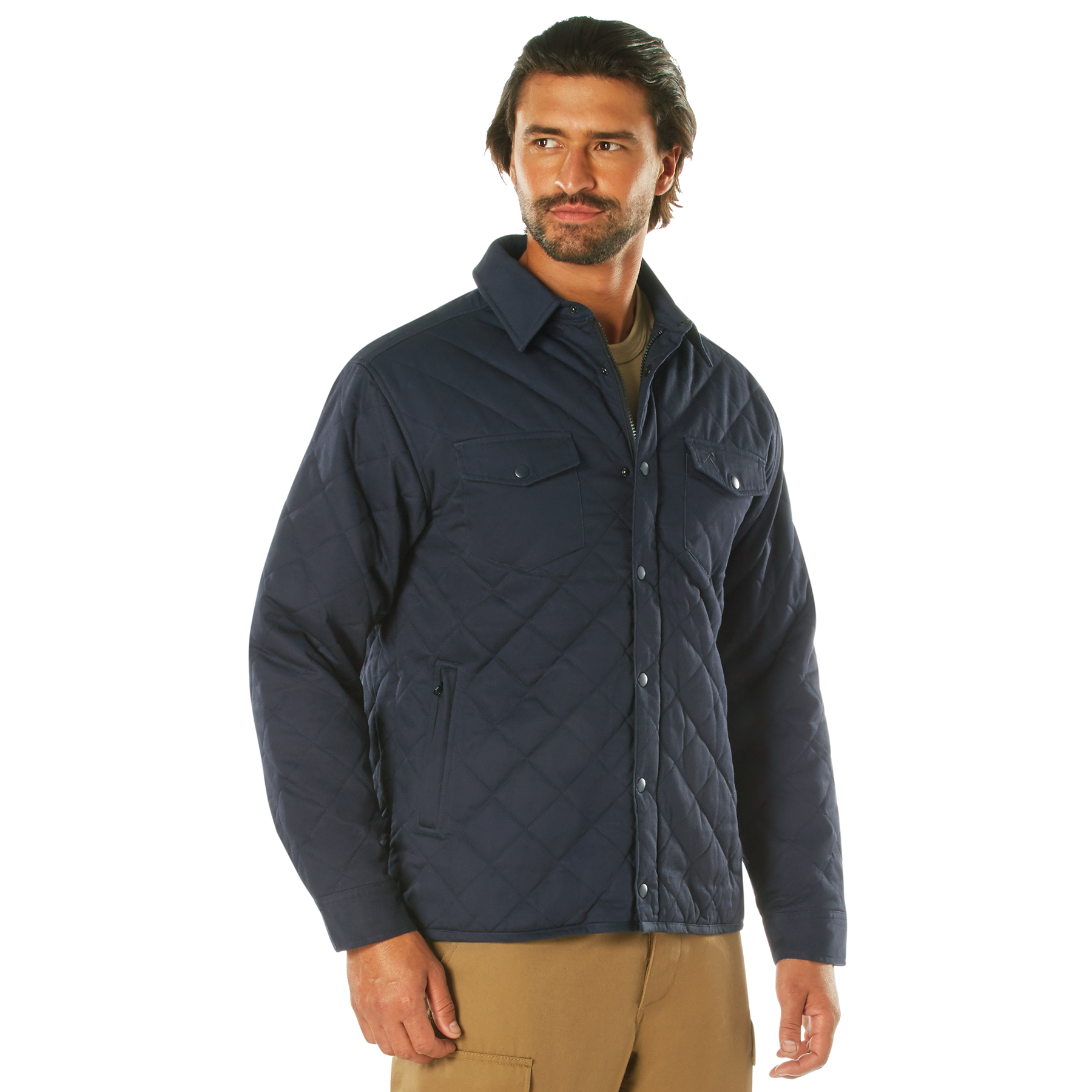 Rothco Rothco Diamond Quilted Cotton Jacket - Midnight Navy Blue, Small