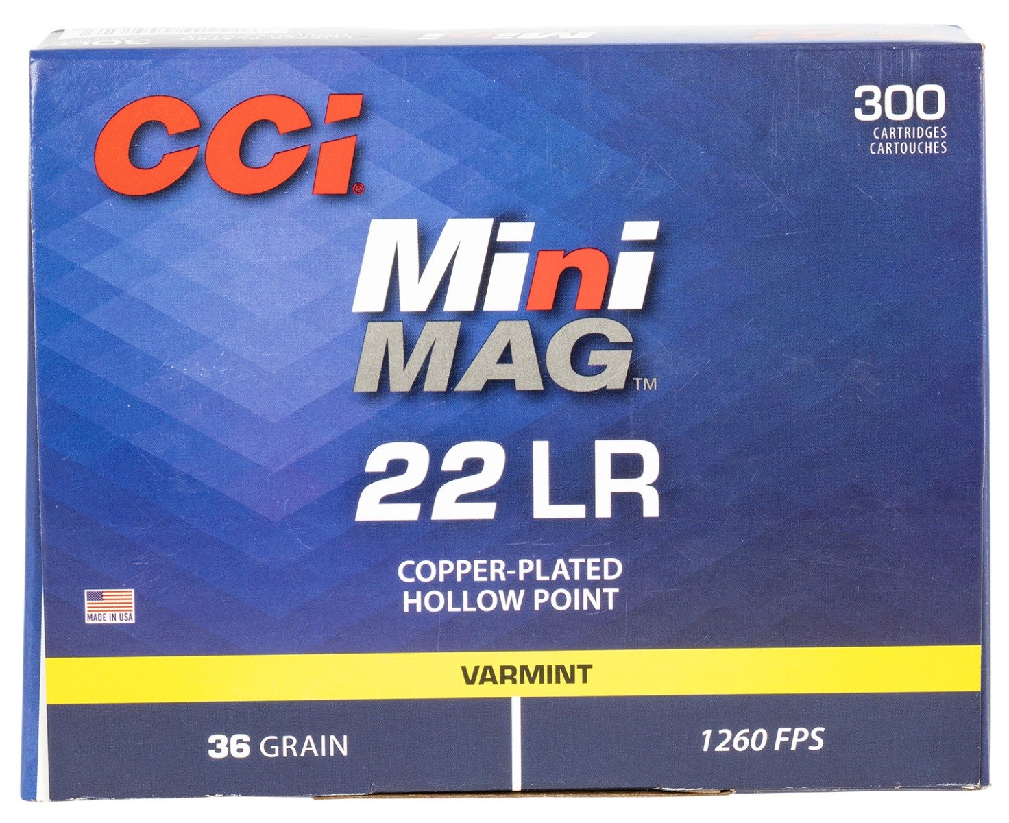 CCI .22 Long Rifle 36gr HP Mini Mag Ammunition 300rds - 962 - Cci