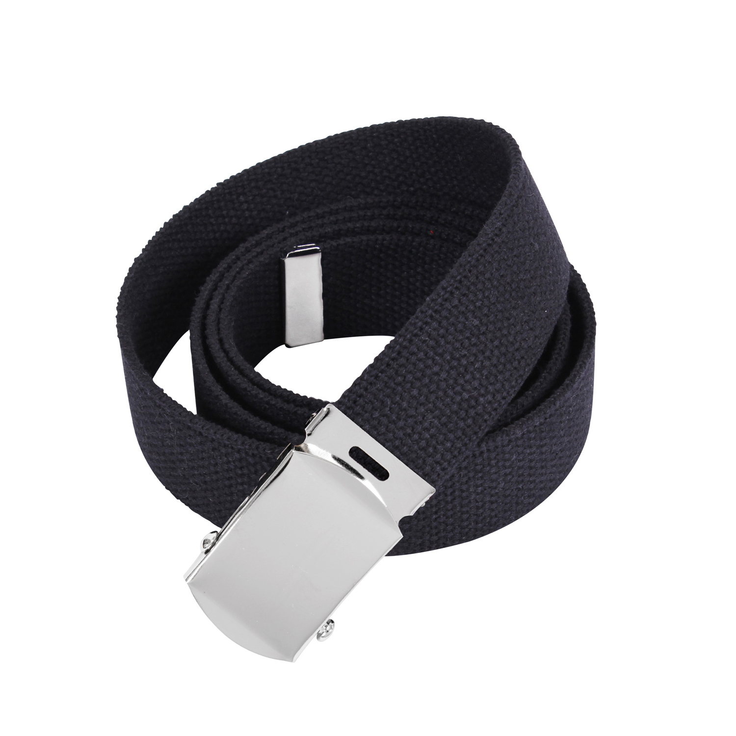 Rothco Rothco Military Web Belts - 64 Inches Long, Chrome, Black