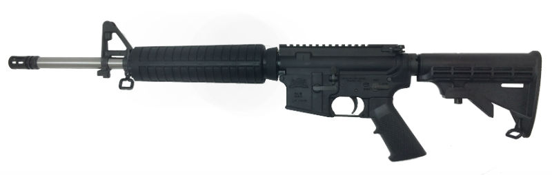 PSA PA-15 16"SS A2 Mid-Length 5.56 NATO Classic AR-15 Rifle, Black - Palmetto State Armory