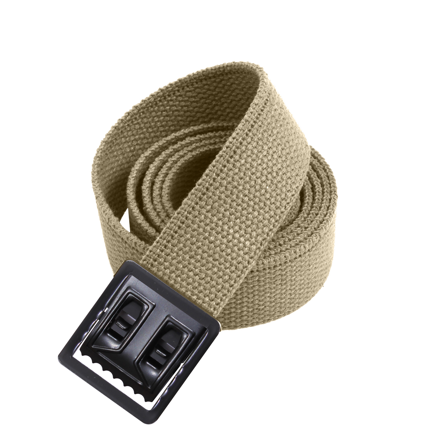 Rothco Rothco Military Web Belts With Open Face Buckle - Black, Khaki, 44 In