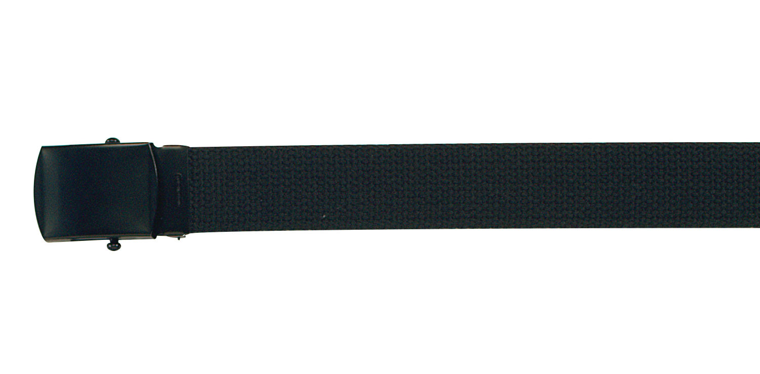Rothco Rothco Web Belt With Buckle - Black, 44 In