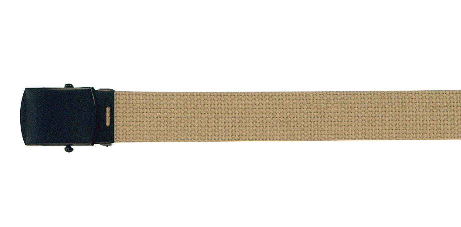 Rothco Rothco Web Belt With Buckle - Khaki, 44 In