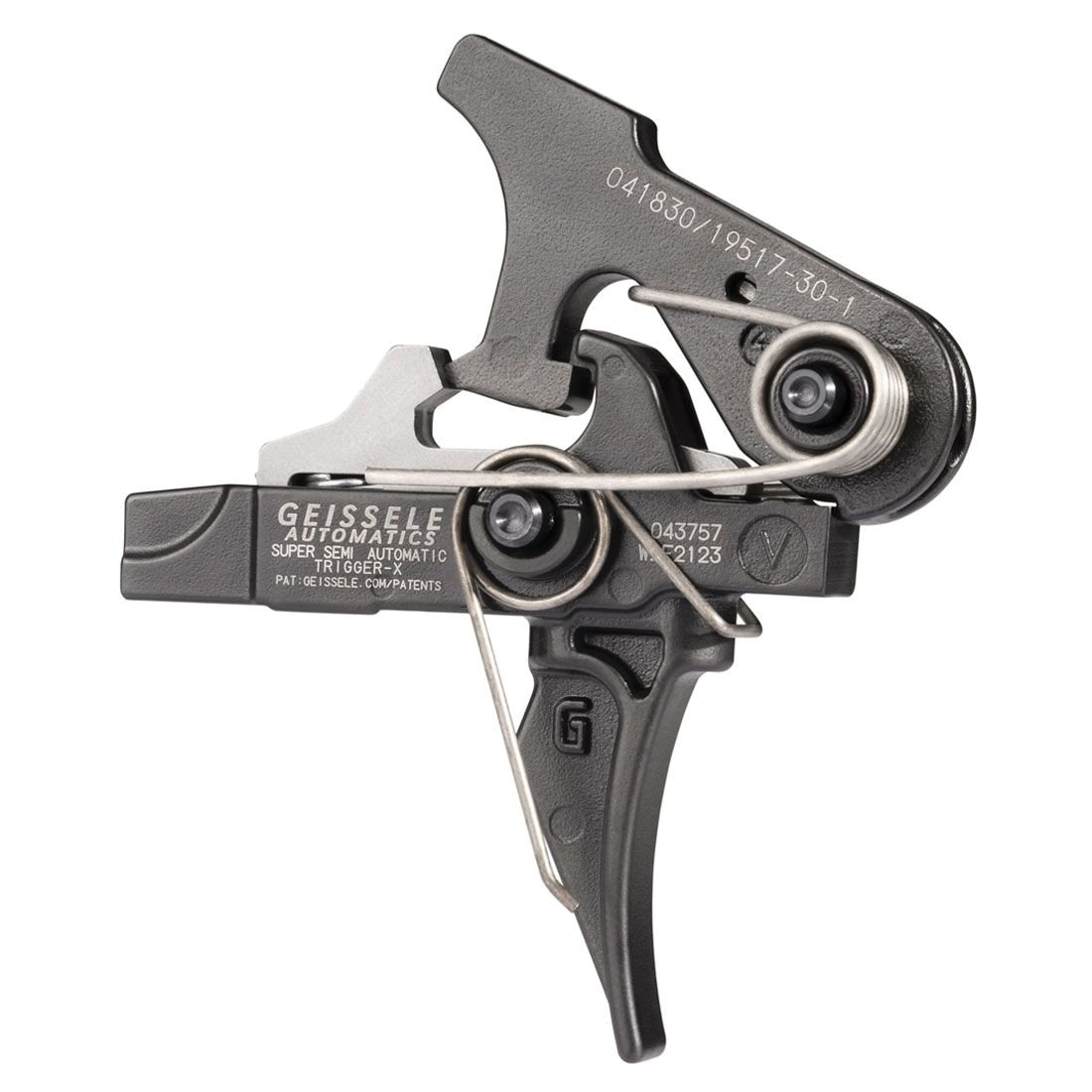 Geissele SSA X Trigger w/Lightning Bow Two-Stage, Black - Geissele