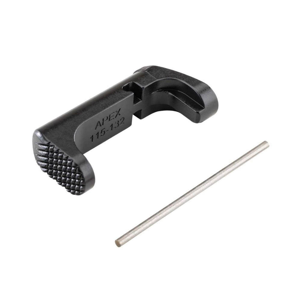 Apex Extended Magazine Release Fits Springfield Armory Hellcat, Black - Apex