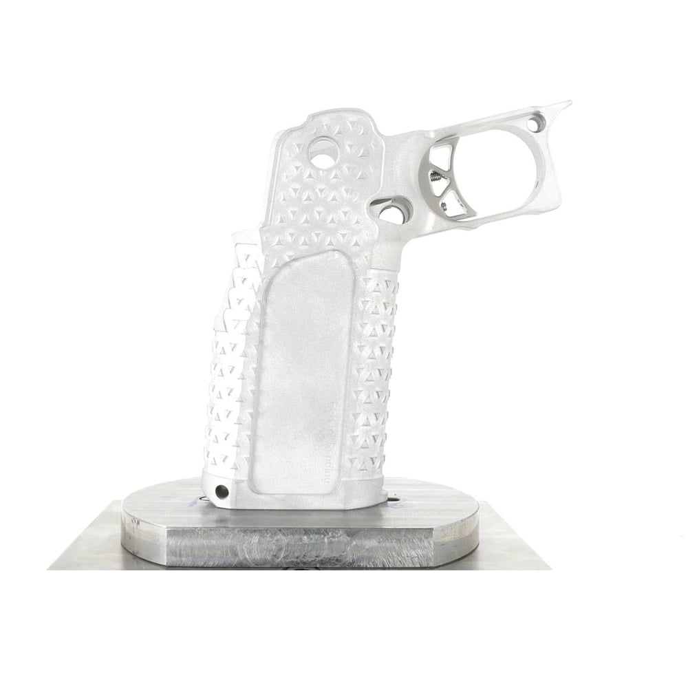 Atlas Gunworks Curved Medium X-Line Trigger Kit Drop-In, Silver - Atlas Gunworks