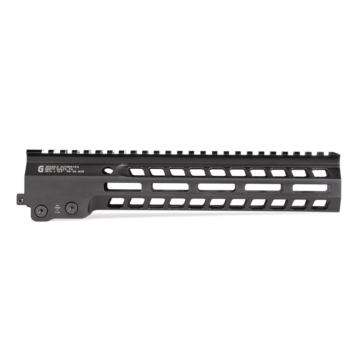 Geissele MK14 Super Modular M-LOK Free-Float Rail 10.50", Black - Geissele