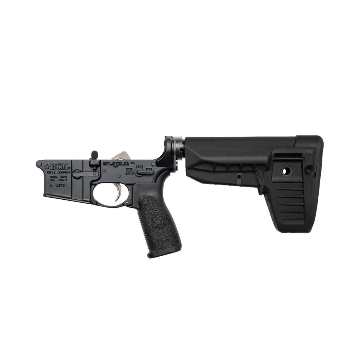 Bravo Company Complete Lower w/MK2RMS-M1T0 Recoil Migration/MOD-1-SOPMOD Stock, Black - Bravo Company