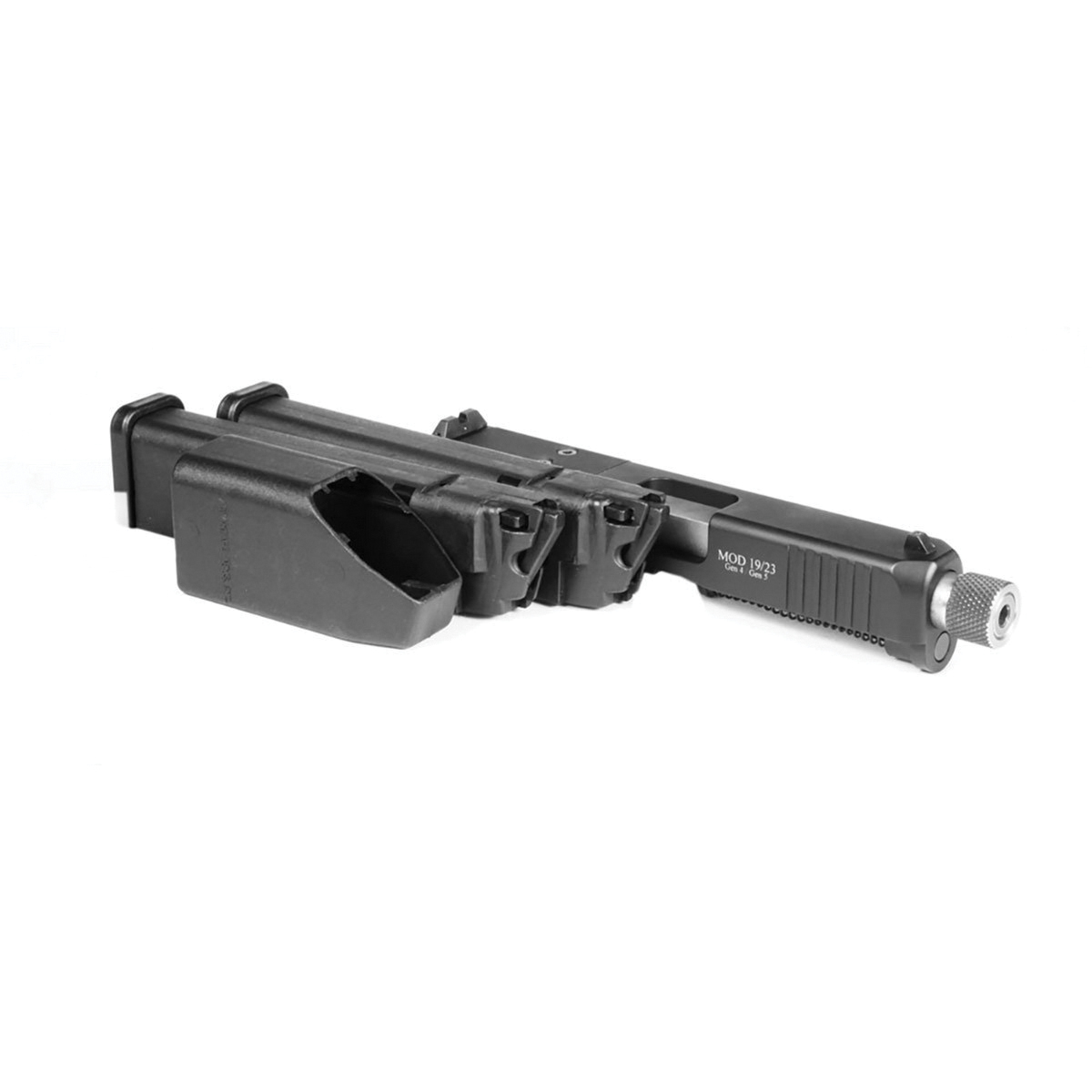 Advantage Arms Mod Conversion Kit .22LR Fits Glock Gen 5 G19/Glock Gen 5 G23, Black - Advantage Arms