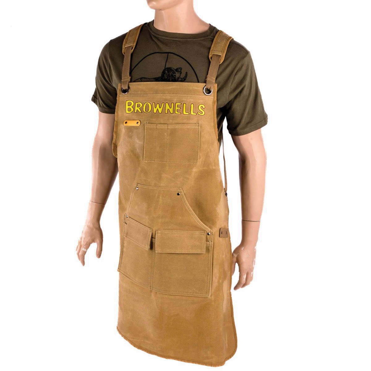Brownells Shop Apron, Brown - Brownells