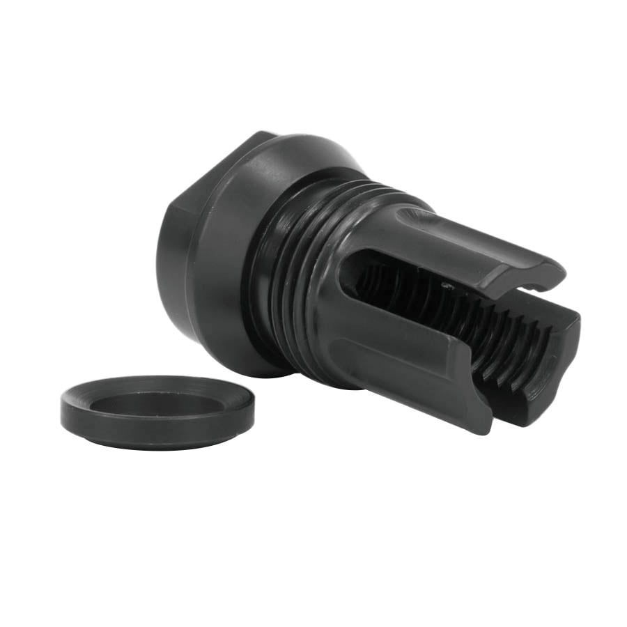 Breek Arms 3FO-S 3-Prong Outside Threaded Short Flash Hider 1/2-36, Black - Breek Arms