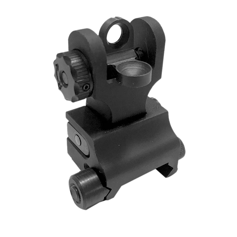 Samson A2 Manual Folding Sight Rear, Black - Samson