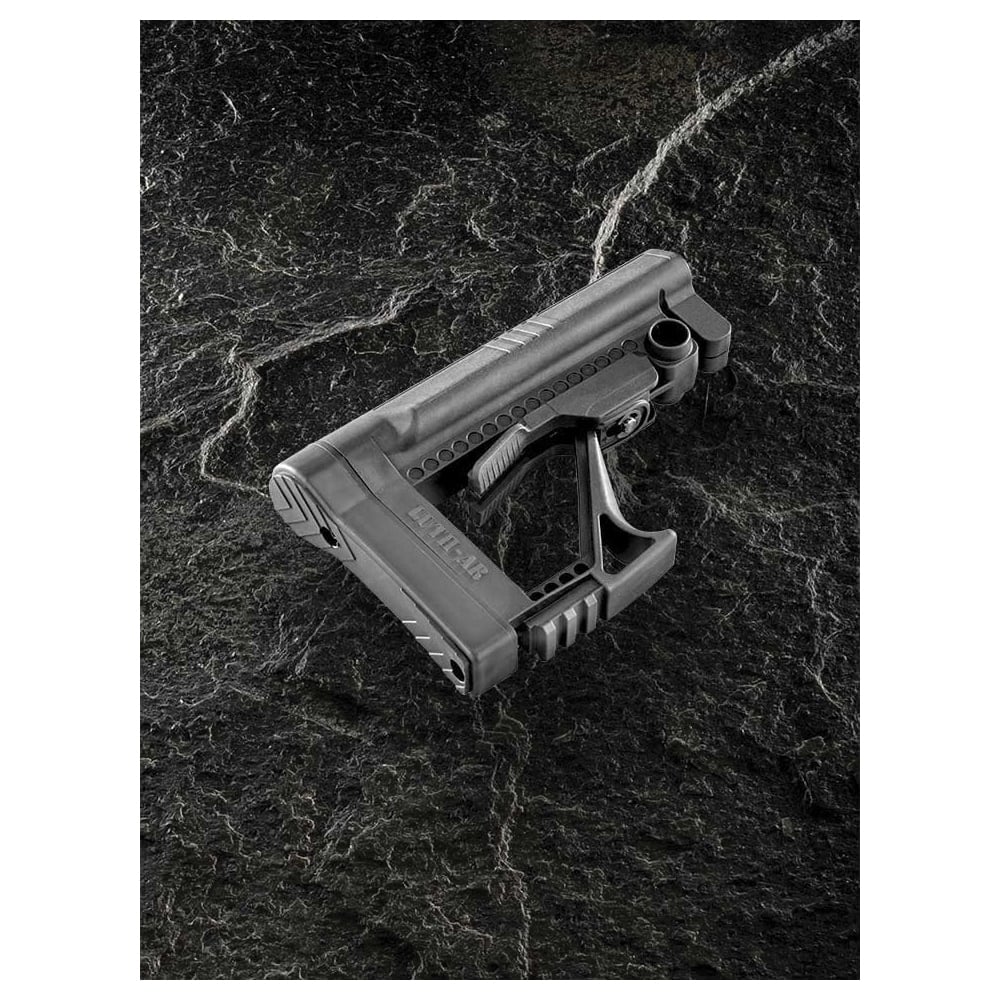 Luth-AR MBA-5 Collapsible Buttstock, Black - Luth-Ar