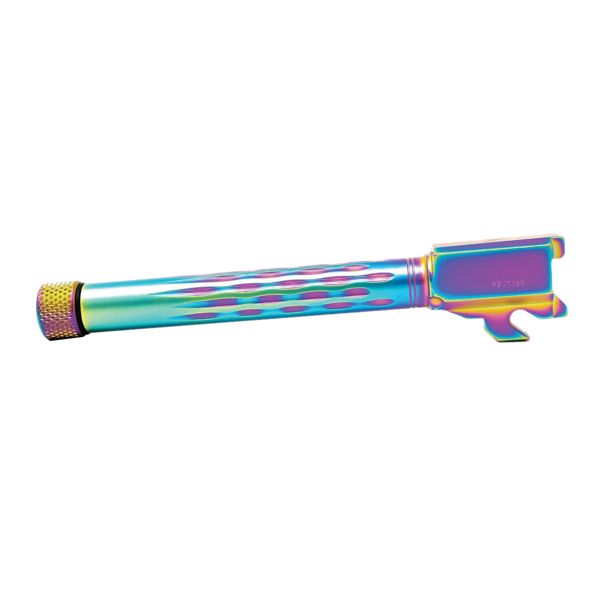 Faxon Firearms Button Rifled Fluted Drop-In Barrel 9mm Fits Sig Sauer P320 Full-Size, Chameleon - Faxon Firearms