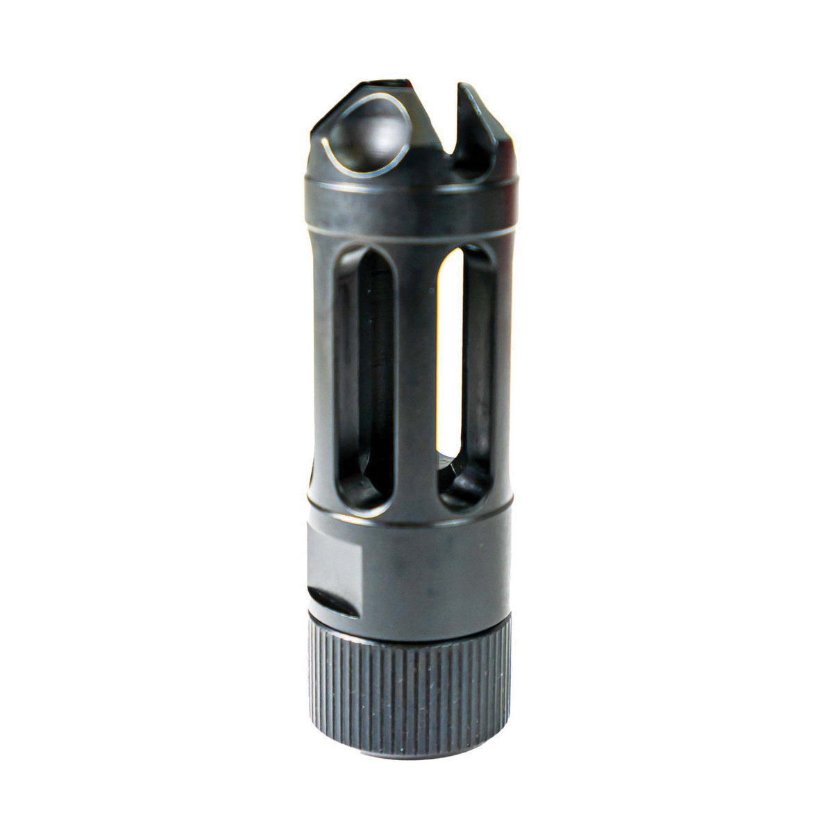 Faxon Firearms MuzzLok Ported Flash Hider 1/2-28, Black - Faxon Firearms