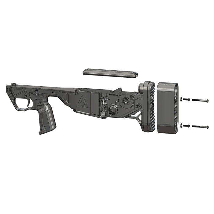 A3 Industries Triad Bullpup Chassis Fits Brownells BRN-180, Black - A3 Industries