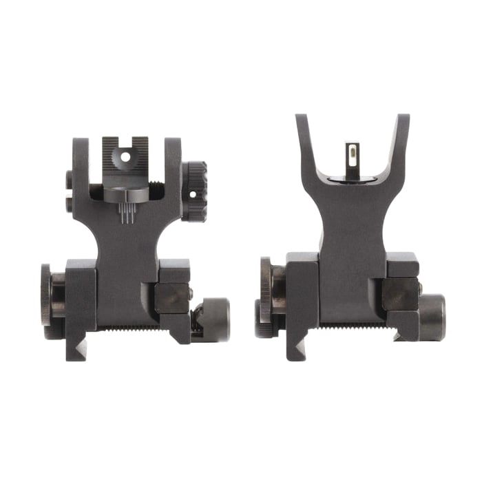 XS Sights Tritium Backup Iron Night Sight Front/Rear Flip-Up, White/White - Xs Sights