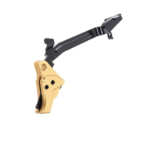 Tyrant Designs CNC ITTS Trigger w/Bar Drop-In, Gold/Black - Tyrant Designs Cnc