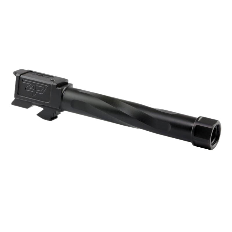 Zaffiri Precision Threaded Barrel 9mm 4.99" Fits Glock Gen 1-4 G17, Black - Zaffiri Precision