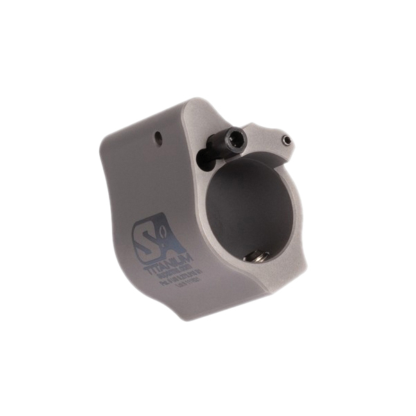 Superlative Arms Solid Set Screw Direct Impingement Adjustable Gas Block 0.625" x 1", Gray - Superlative Arms