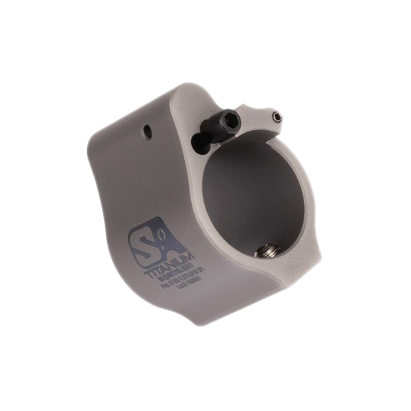 Superlative Arms Solid Set Screw Direct Impingement Adjustable Gas Block 0.75" x 1", Gray - Superlative Arms