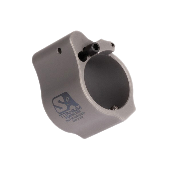 Superlative Arms Solid Set Screw Direct Impingement Adjustable Gas Block 0.875" x 1", Gray - Superlative Arms