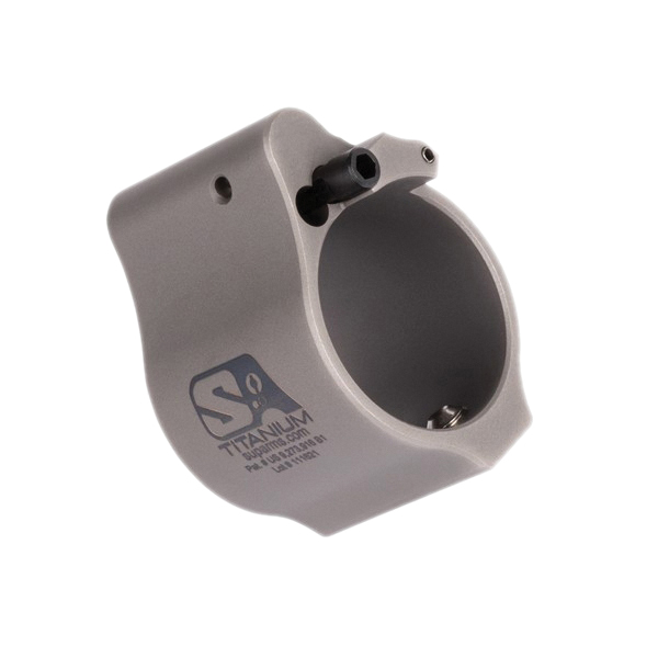 Superlative Arms Solid Set Screw Direct Impingement Adjustable Gas Block 0.936" x 1", Gray - Superlative Arms