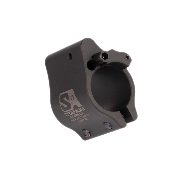Superlative Arms Clamp-On Direct Impingement Adjustable Gas Block 0.625" x 1", Black - Superlative Arms