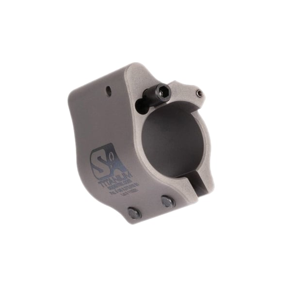Superlative Arms Clamp-On Direct Impingement Adjustable Gas Block 0.625" x 1", Gray - Superlative Arms