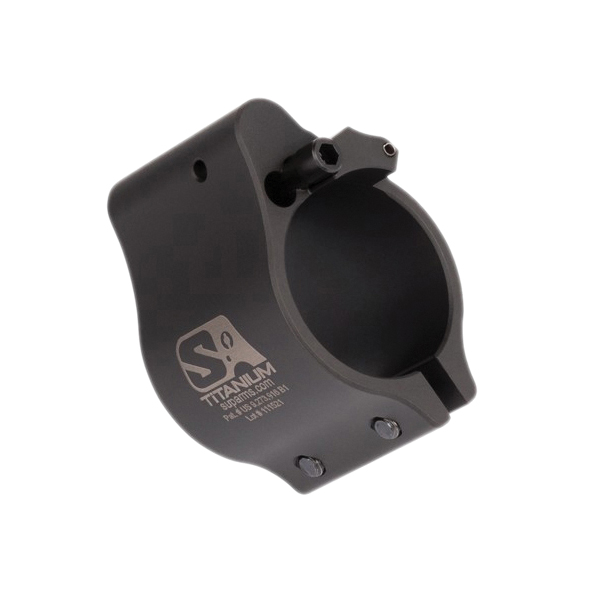 Superlative Arms Clamp-On Direct Impingement Adjustable Gas Block 0.875" x 1", Black - Superlative Arms