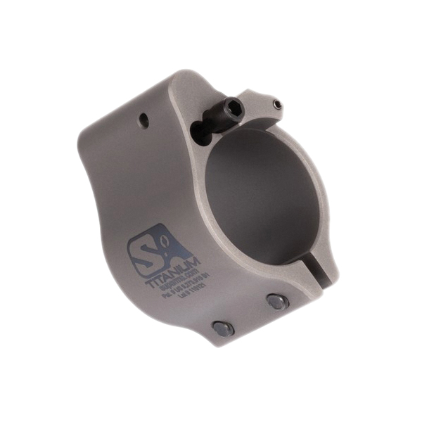 Superlative Arms Clamp-On Direct Impingement Adjustable Gas Block 0.875" x 1", Gray - Superlative Arms