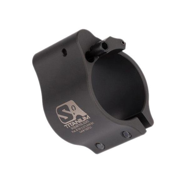 Superlative Arms Clamp-On Direct Impingement Adjustable Gas Block 0.936" x 1", Black - Superlative Arms