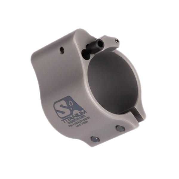 Superlative Arms Clamp-On Direct Impingement Adjustable Gas Block 0.936" x 1", Gray - Superlative Arms