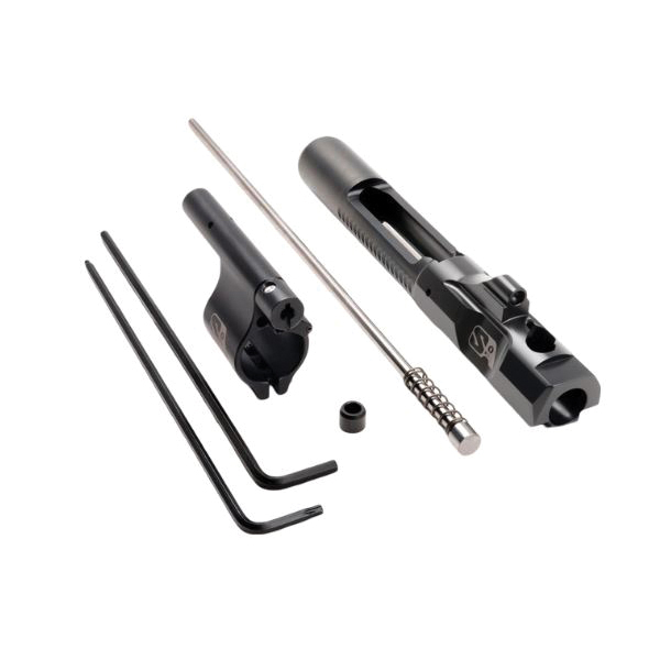 Superlative Arms Carbine-Length Piston System w/Clamp-On Gas Block 0.75" x 1", Black