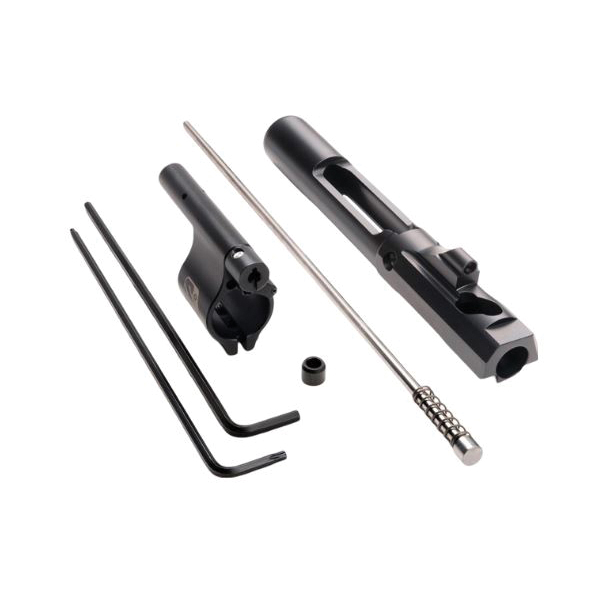 Superlative Arms Mid-Length Piston System w/Clamp-On Gas Block 0.75" x 1", Black - Superlative Arms