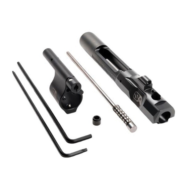Superlative Arms Pistol-Length Piston System w/Solid Set Screw Gas Block 0.75" x 1", Black - Superlative Arms