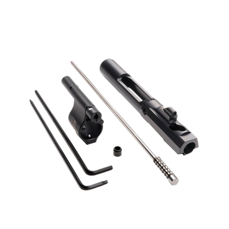 Superlative Arms Mid-Length Piston System w/Solid Set Screw Gas Block 0.75" x 1", Black - Superlative Arms