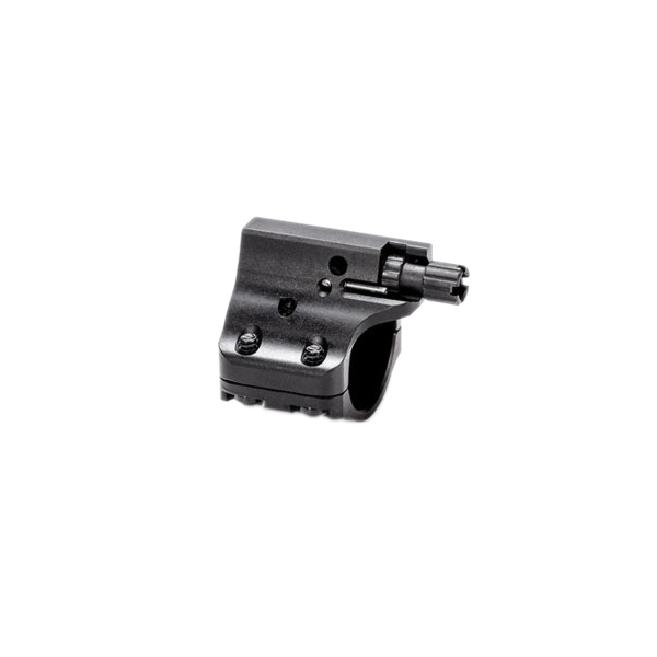 JP Enterprises D2 2-Piece Low-Profile Adjustable Gas Block w/Detent Adjustment 0.88", Black - Jp Enterprises