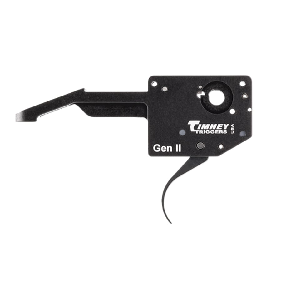 Timney Triggers Curved Trigger Single-Stage, Black - Timney Triggers