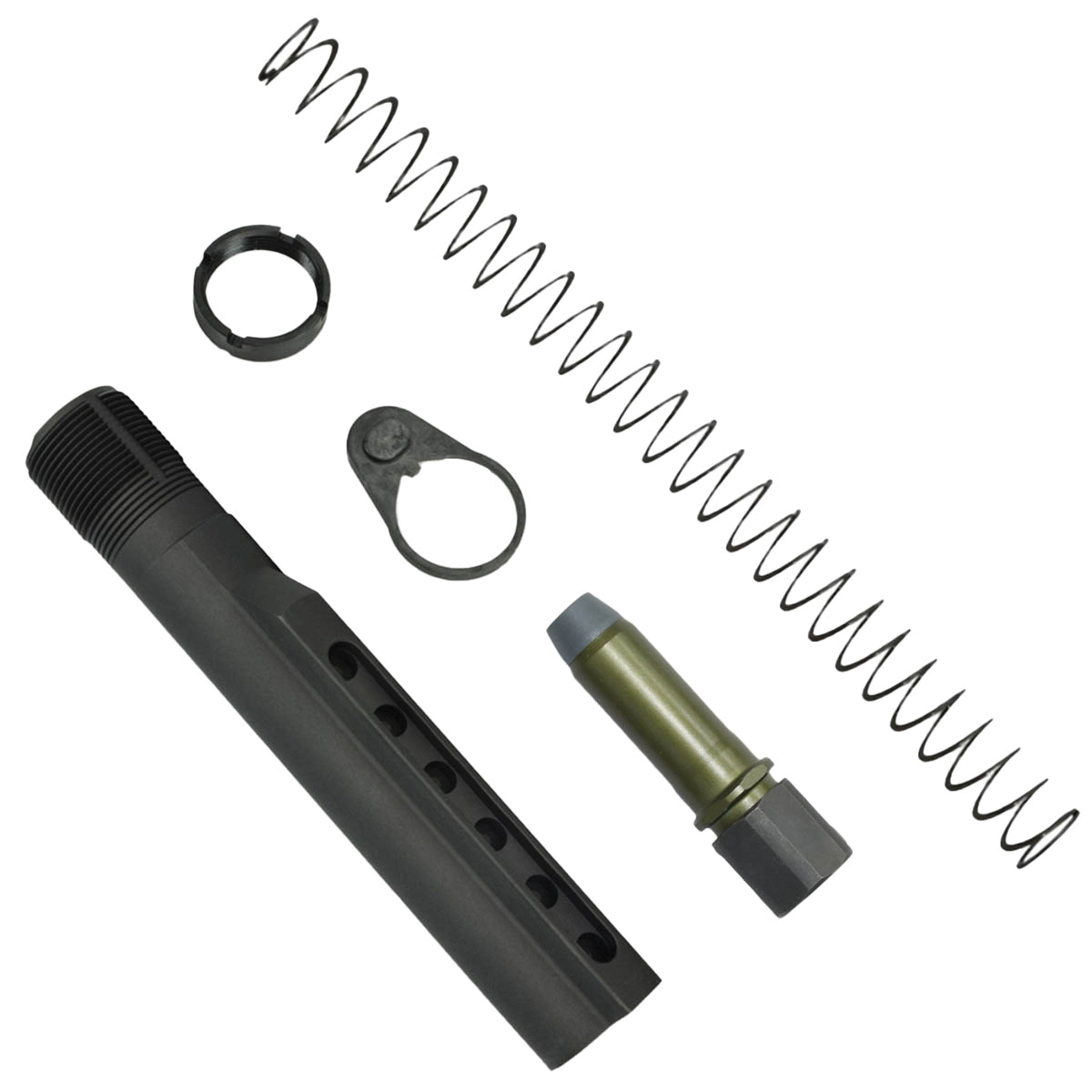 KAK Industry K-Spec Enhanced H1 Buffer, Gray/OD Green - Kak Industry