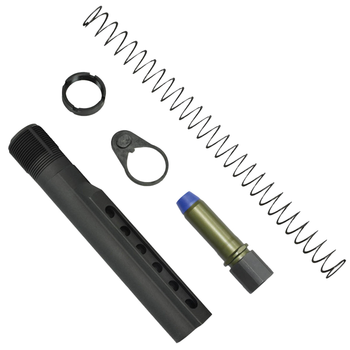 KAK Industry K-Spec Enhanced H2 Buffer, Blue/OD Green - KAK Industries