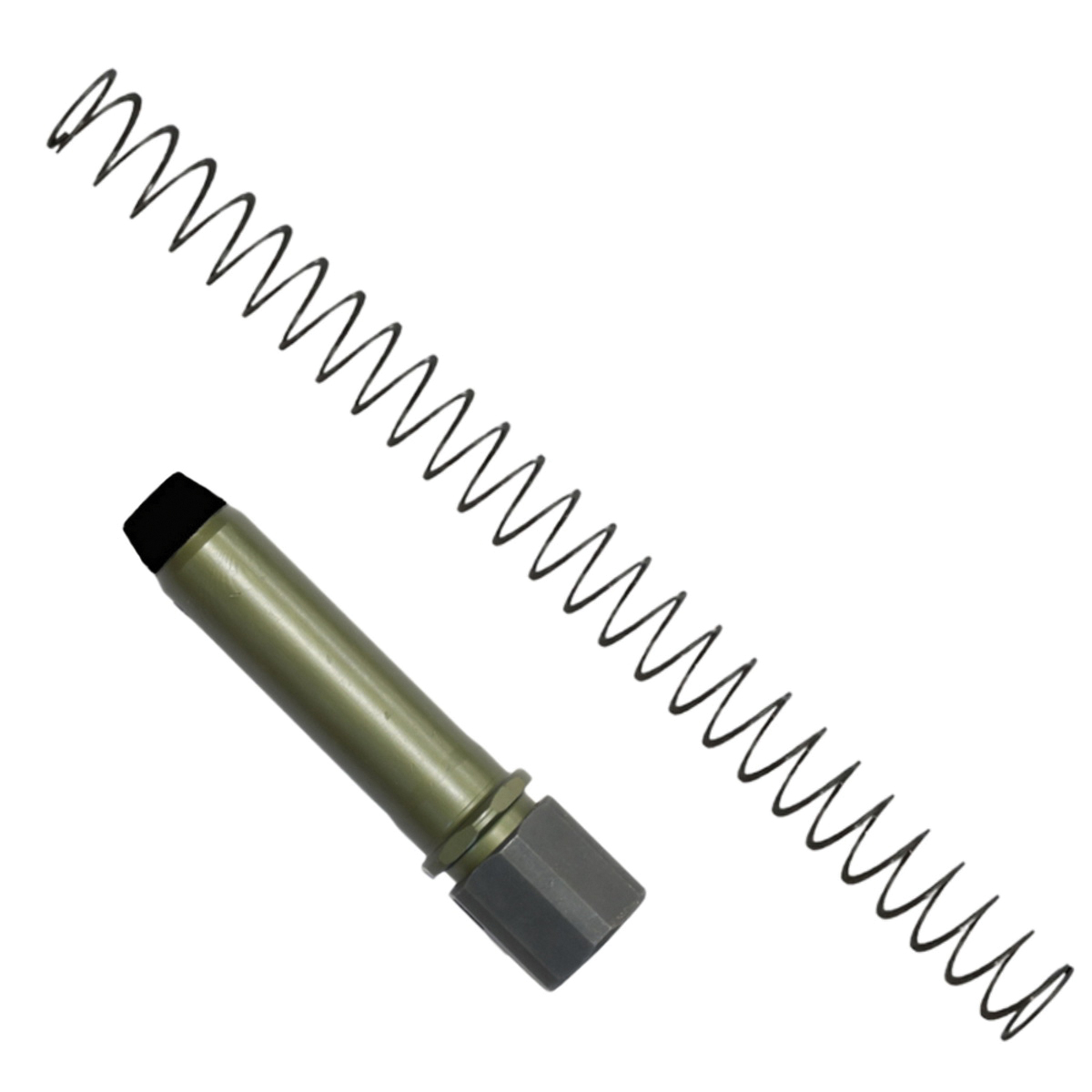 KAK Industry K-Spec Enhanced A5 Style H4 Buffer, Black/OD Green - Kak Industry