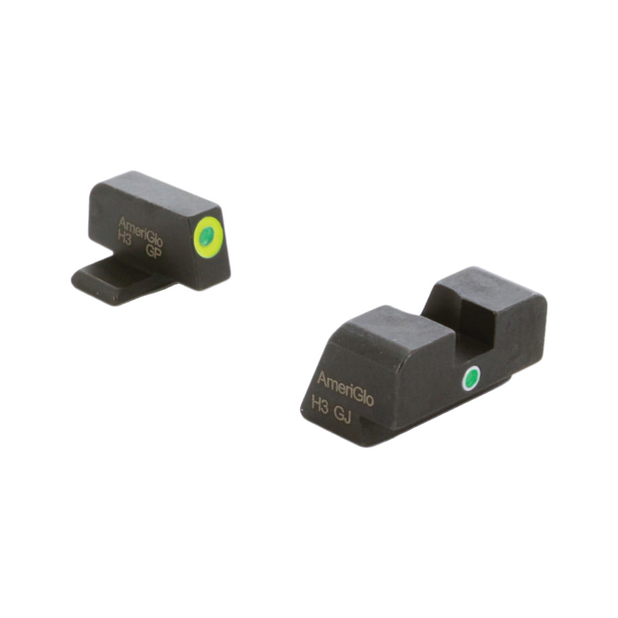 Ameriglo I-Dot Night Sight Set Front/Rear, Green/Lumi Green/Green - Ameriglo