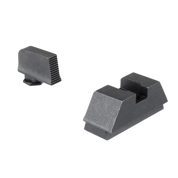 Ameriglo 2X-Large Optic Compatible Sight Set Front/Rear, Black/Black - Ameriglo