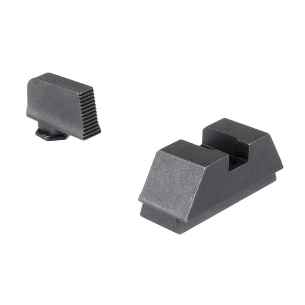 Ameriglo 5X-Large Optic Compatible Sight Set Front/Rear, Black/Black - Ameriglo