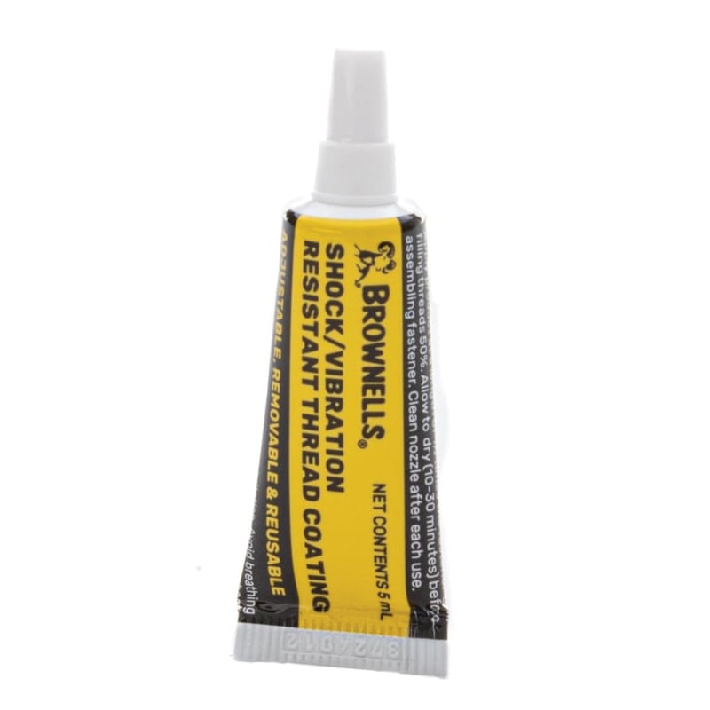 Brownells Shock/Vibration Resistant Thread Coating, 5 mL Tube Yellow - Brownells