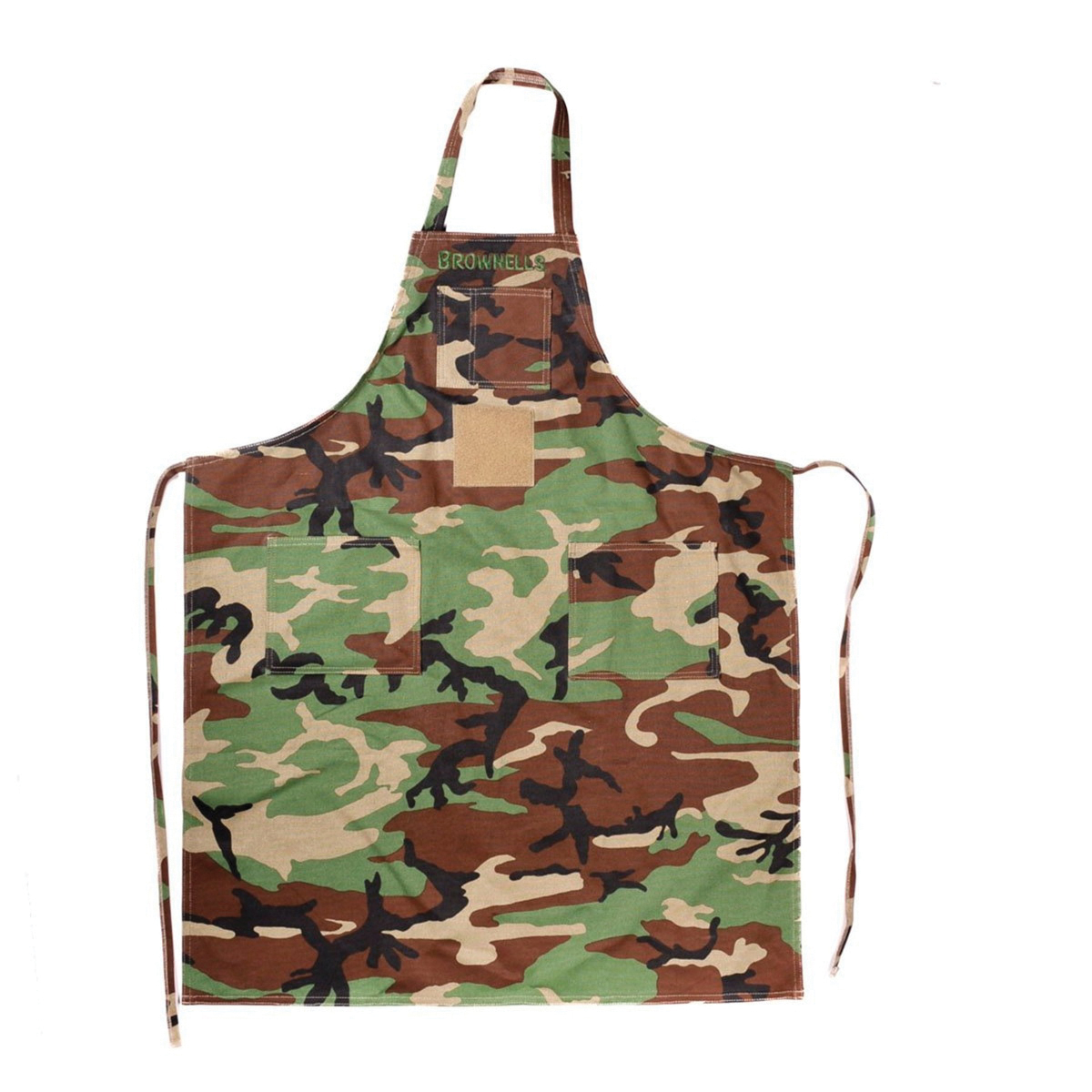 Brownells Long Apron, Woodland Camouflage